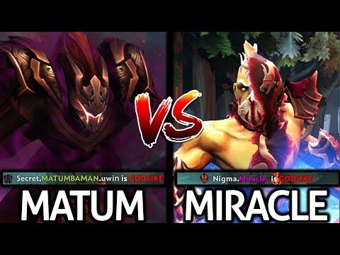 MIRACLE Anti Mage VS MATUMBAMAN Spectre - Insane Top Carry Battle 7.25 Dota 2