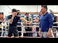OSCAR DE LA HOYA GIVES RYAN GARCIA SECRET ADVICE TO STAY UNDEFEATED! TEACHES HIM MONEY LEFT HOOK!