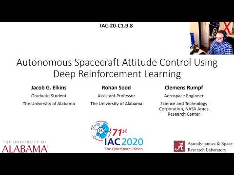 Autonomous Spacecraft Attitude Control Using Deep Reinforcement Learning - IAC 2020