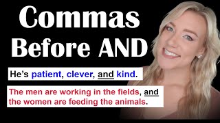 How to Use Commas Before AND | Basic Comma Rules in English