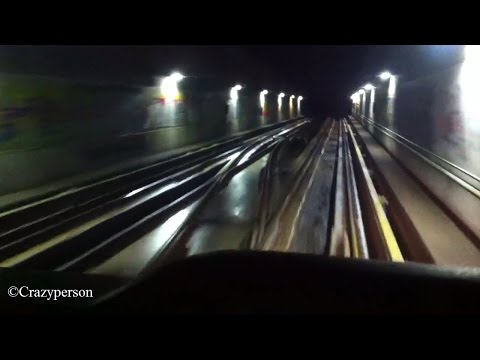 RET Metro Cabinerit OudeMaas Tunnel (Met lichten aan) Tot Spijkenisse Centrum! #CabView