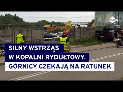 Wstrząs w kopalni Rydułtowy. Ruszyła akcja ratunkowa @TVN24