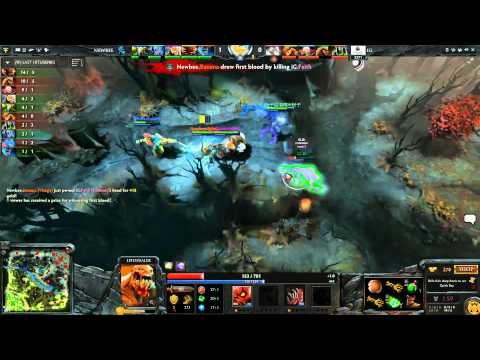 WPC Semi Finals Newbee vs Invictus Gaming Game 2 Courier Fight