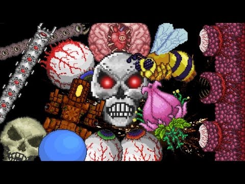 Como invocar TODOS os BOSSES e EVENTOS do TERRARIA! (Pré Hard) 