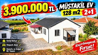 (Fiyat Düştü !!!) Müstakil Ev 815 m2 Arsa Alanı / 2+1 128m2 Planlı Projeli