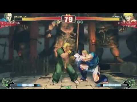 Ryutto (E.Honda) & Dragon Boy (Ken) vs K66 (Akuma) & Matsudoness (Abel) [Kumagai Magician 2on2]