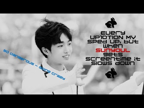 Every UP10TION MV sped up, but when Sunyoul gets Screentime it slows down - by Honey10tion Coded