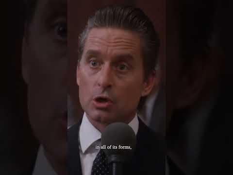 35 years ago, Gordon Gekko delivered his notorious "Greed is Good" speech in "Wall Street". #Shorts