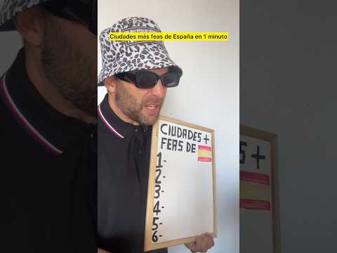 🌇Ciudades + Feas de España en 1 minuto. #madrid #barcelona #sevilla #valencia #cordoba #granada