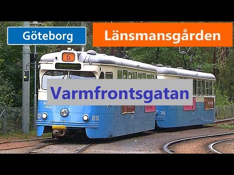 Spårvagnar vid Länsmansgården Varmfrontsgatan i Göteborg 2018