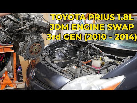 3rd Generation Toyota Prius JDM 1.8L Engine Swap - Removal and Installation (2010 - 2014)