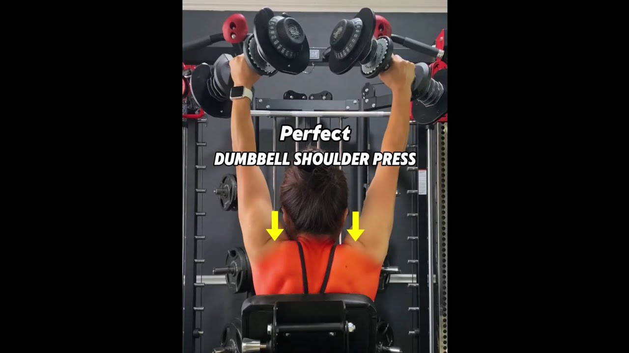 Perfect Your Seated Dumbbell Shoulder Press - YouTube