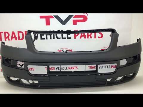 Fits VW Transporter T5 2004-2009 Front Bumper Dark Grey Textured No Pdc Or Washer Holes video