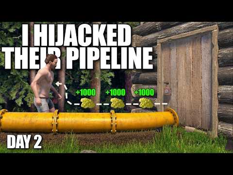 Gorliac and I hijacked a clans piping system in Rust...