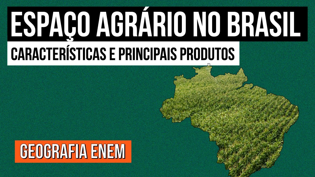 ESPAÇO AGRÁRIO NO BRASIL: características e principais produtos | Geografia para o Enem | Eduardo