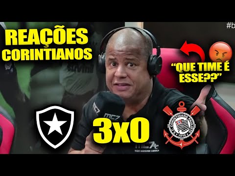 REAÇÃO DO MARCELINHO CARIOCA na DERROTA pro FOGÃO -BOTAFOGO 3X0 CORINTHIANS [REACT BRASILEIRÃO 2023]