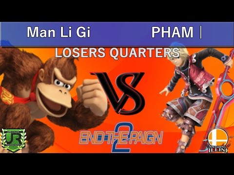 End The Paign 2  LOSERS QUARTERS - Man Li Gi (Donkey Kong) vs PHAM | Profound (Shulk)