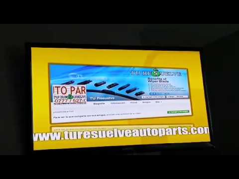 TU RESUELVE AUTO PARTS VIDEO PROMOCIONAL DESDE UN TELEVISOR.