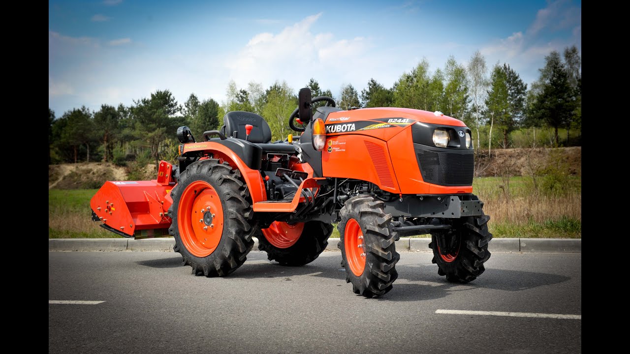 Kubota B2441 B1241 z kosiarką bijakową EFG105 cm mulczer TRAKTOR.COM.PL