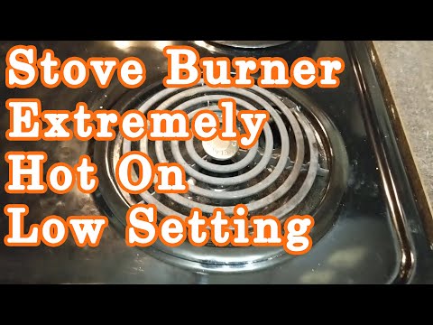Electric Stove Burner Gets Red Hot On Low Setting