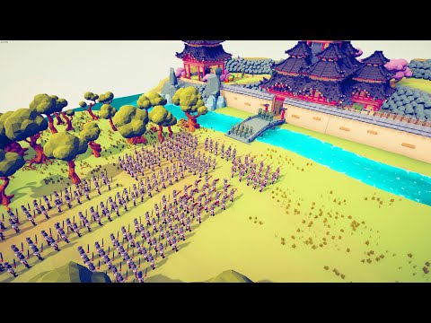 250x EMPIRE SOLDIER ATTACK SAMURAI CASTLE - Totally Accurate Battle Simulator TABS