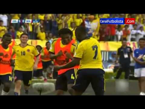 Baile Pablo Armero celebración gol Colombia 5-0 Bolivia Eliminatorias Mundial 2014 | 22-03-2013