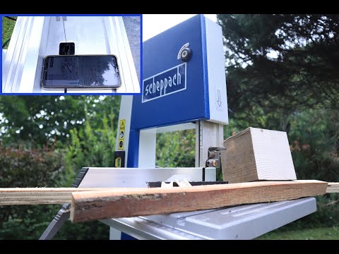 Scheppach basa 1 - 200 $ bandsaw | unboxing and first cuts, bone, plastic, plywood, oak ...