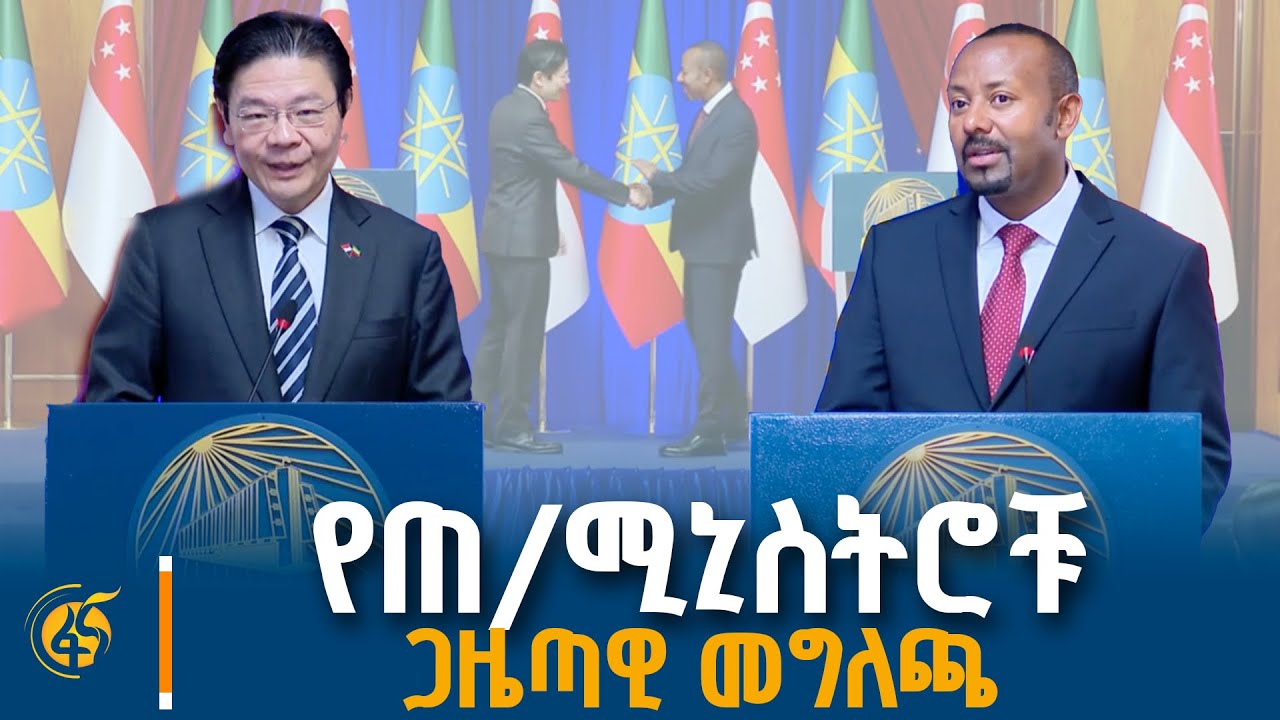 ጠቅላይ ሚኒስትር ዐቢይ አሕመድ (ዶ/ር) እና የሲንጋፖር ጠቅላይ ሚኒስትር ላውረንስ ዎን?