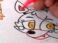 Рисую toy foxy (мангл)fnaf 