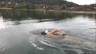 preview picture of video 'Freestyle swimming | Colibita Lake 720p HD'