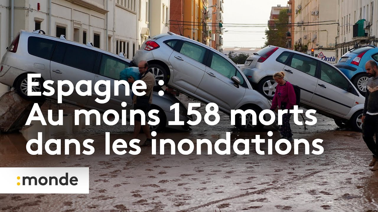 Espagne : Au moins 158 morts dans les inondations