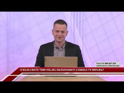 TV REPLIKA 22.10.2020. - O KOJOJ BISTE TEMI VOLJELI RAZGOVARATI U EMISIJI TV REPLIKA?