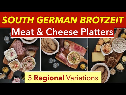 German Brotzeit / German Cold Cuts / German Snack Recipes Platters / German Appetizers