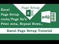 MS Excel Print Page Setup Advance Excel Tutorial