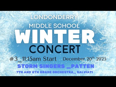 Middle School Winter Concert #3_ Storm Singers/7th and 8th Grade Orchestra