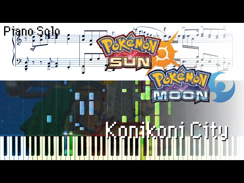 Pokémon Sun/Moon - Konikoni City (Piano Solo)
