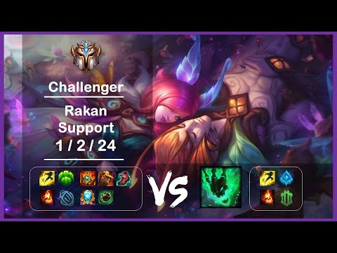 Support Rakan vs Thresh KR Challenger Patch 12.2