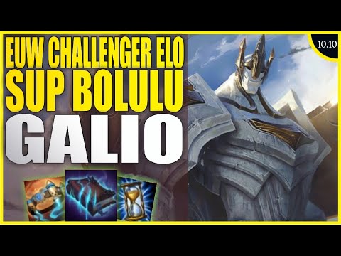 EUW CHALLENGER ELO SUP BOLULU GALİO | LOL S10 MİD LANE OYNANIŞ 10.10 #EUW