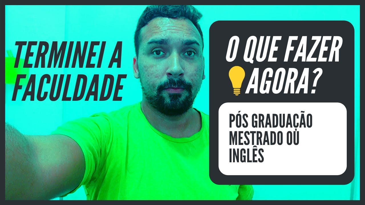 O QUE FAZER após terminar a faculdade de engenharia de Produção, [Pós graduação, Mestrado ou inglês]