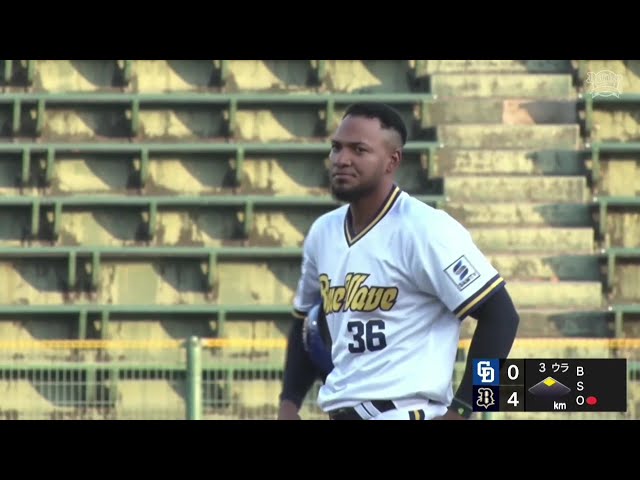 【ファーム】左中間を破った!! バファローズ・オリバレス リードを広げる2点タイムリー2ベース!! 2025年8月30日 オリックス・バファローズ 対 中日ドラゴンズ