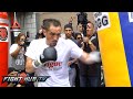 Gennady Golovkin vs. Marco Antonio Rubio- Rubio media workout mitts + heavy bag