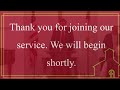 Sunday Evening Service 8/28/22