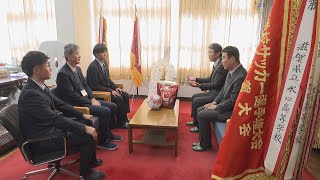 11月27日【びわ湖放送ニュース】全国の舞台へ企業もエール　高校サッカー滋賀代表・水口高校に記念品寄贈