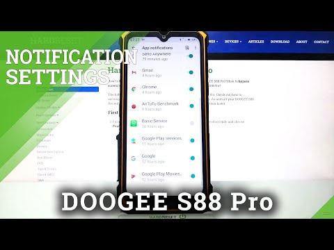 DOOGEE S88 Pro - How to Activate & Disable Notifications of some App