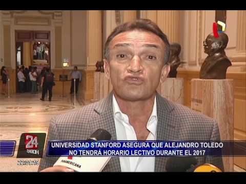 Universidad de Stanford asegura que Alejandro Toledo no tiene horas lectivas en el 2017