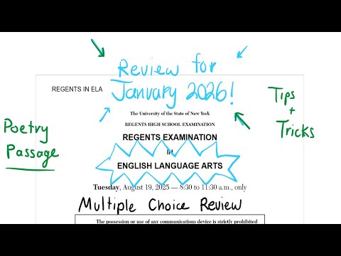 [NEW] August 2025 English Language Arts (ELA) Regents Review (Part 1, Passage B, POETRY)