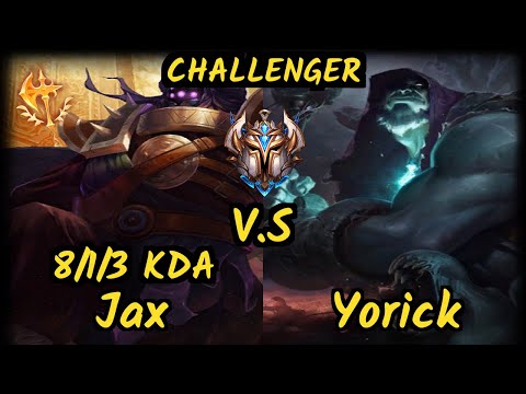 OPT Allorim (JAX) vs YORICK - 8/1/3 KDA TOP CHALLENGER GAMEPLAY - NA