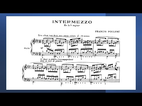 Exquisite Performance of Poulenc's Intermezzo No. 3 in Ab by the Legendary Arthur Rubinstein