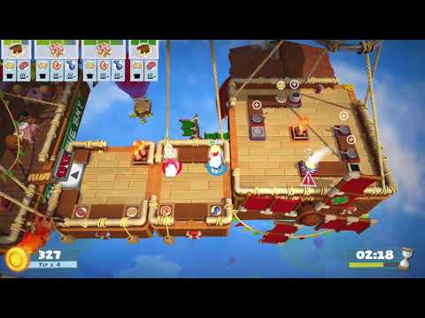 Overcooked 2 - Level 2-2 - 4 Stars - 2 Player co-op