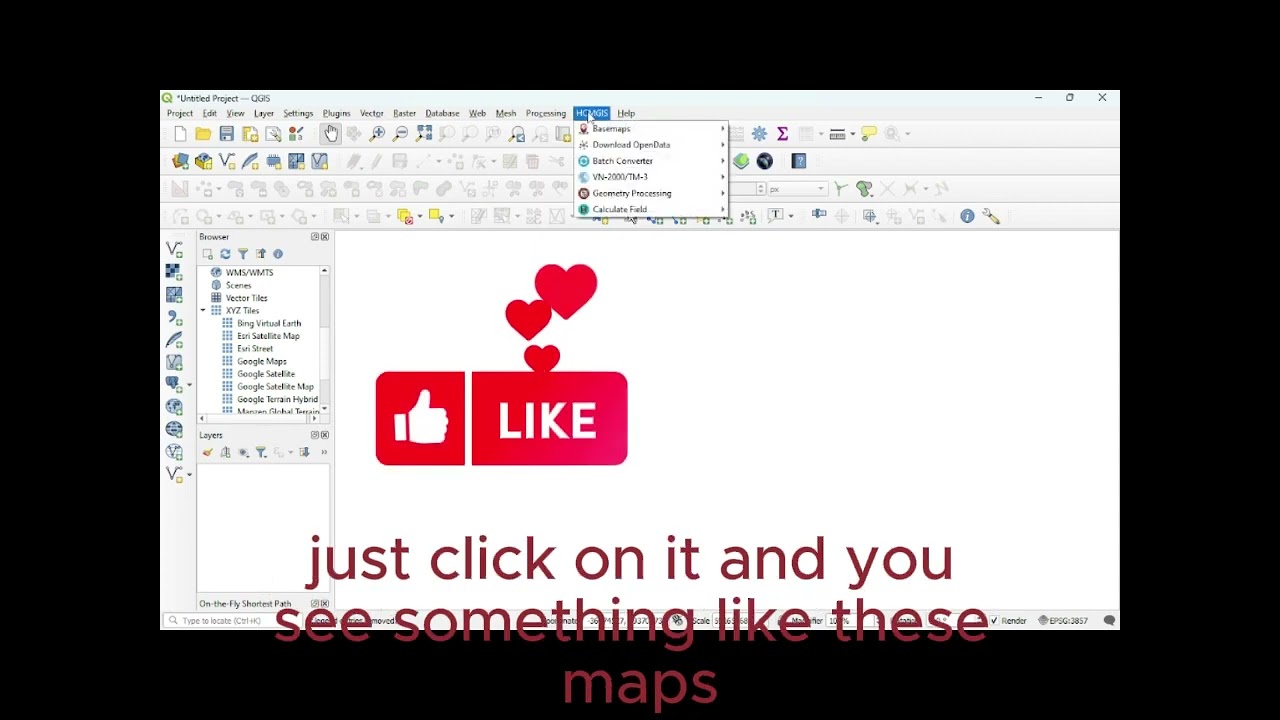How to use HCMGIS plugins in qgis